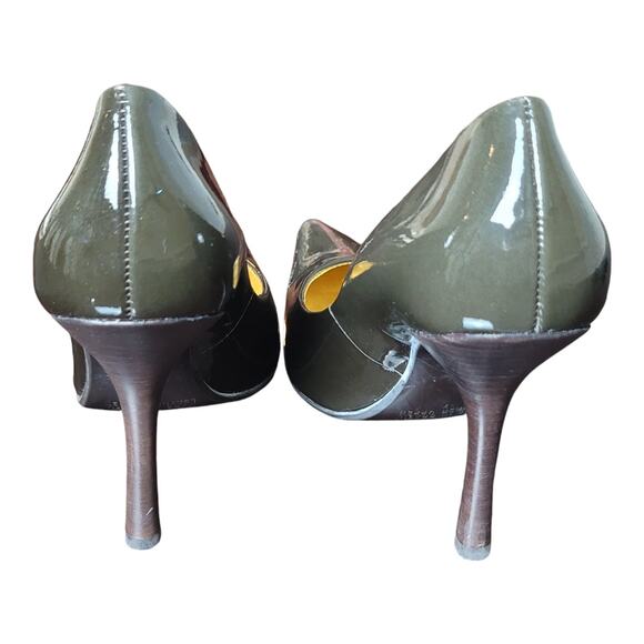 Cathy Jean 4" Stelletto Heels, Patent Leather Closed Pointy Toe Pumps Size 7 - Picture 5 of 13